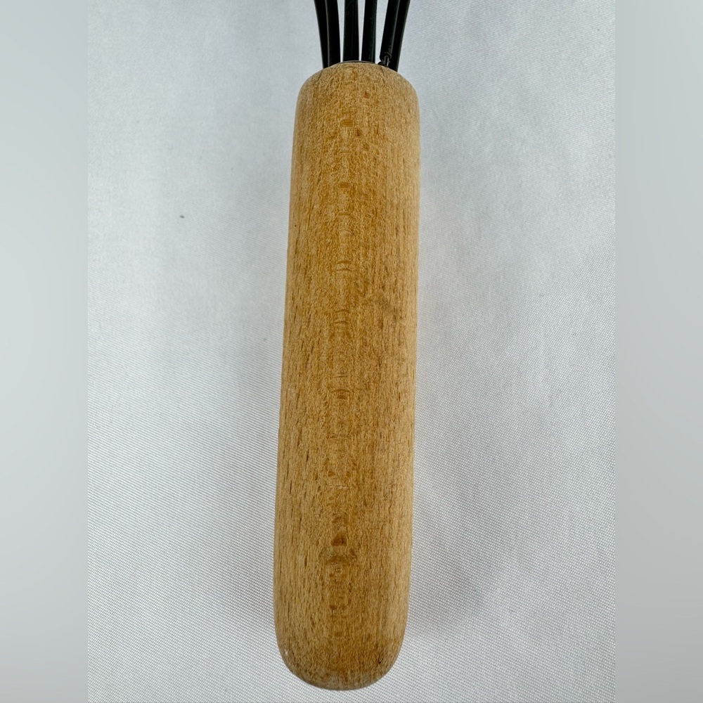 Crate and Barrel Silicone Whisk with Wooden Handle - Picture 3 of 3